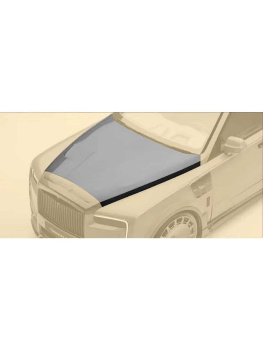 MSY Style High End Dry Carbon Fiber Hood Cover for Rolls-Royce Cullinan 2019-2025 New 3K Twill Easy Installation