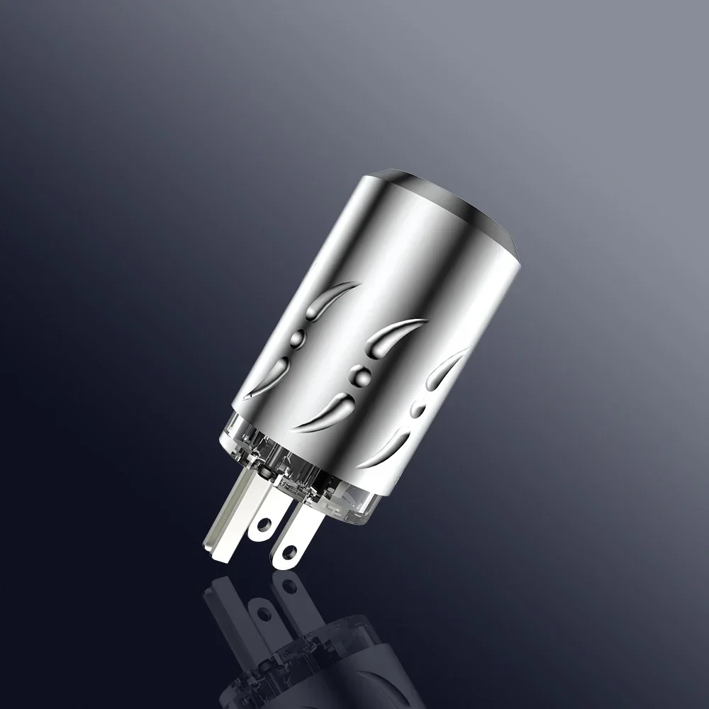 

Viborg VM512R VF512R Pure Copper Rhodium Plated hifi US Power Plug Audio Power Connector IEC Plug