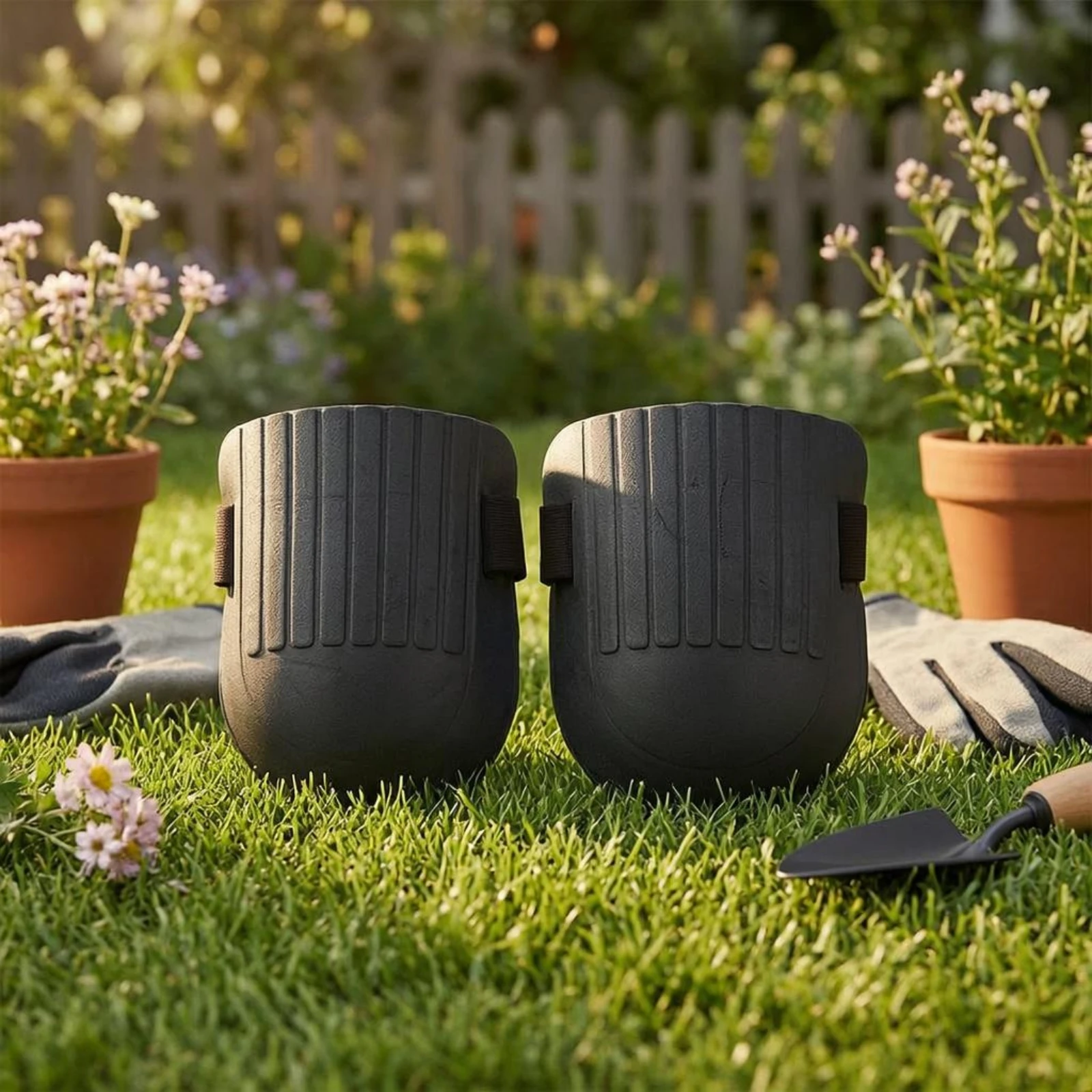 Floor Cleaning Knee Pad Rounded Shell Tile Work Knee Pad Safety Gear Contoured Ribbed Surface
