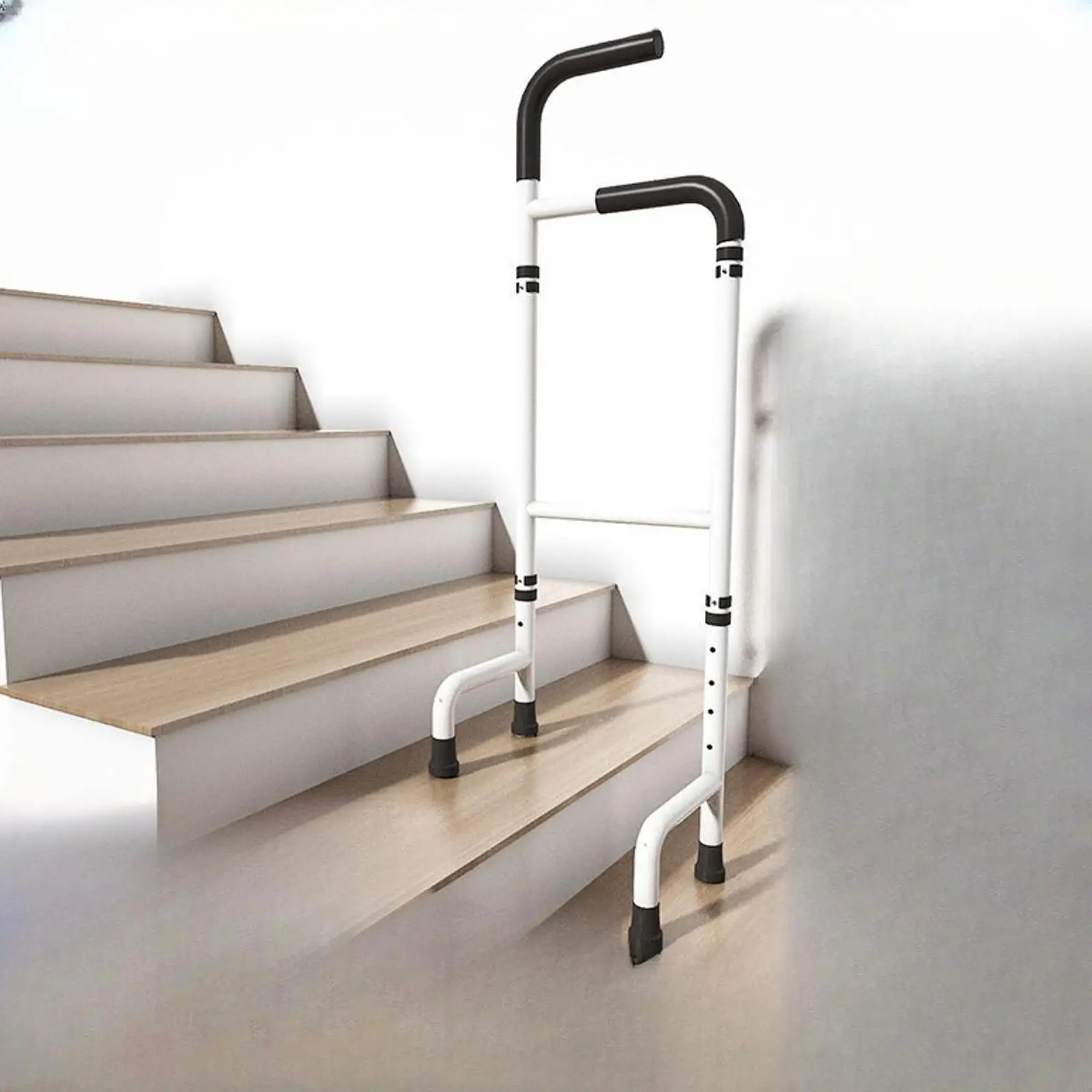 Stair Climbing Assist Cane for Seniors Adjustable Ergonomic Foam Handle Support Stick for Staircase Aid at Home
