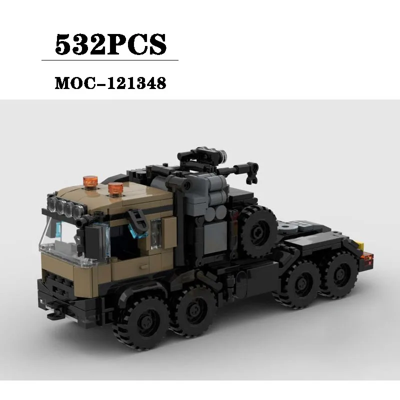 

Building Block MOC-121348 Semi Trailer Truck Assembly Model 532PCS Boys Puzzle Education Birthday Christmas Toy Gift Ornaments