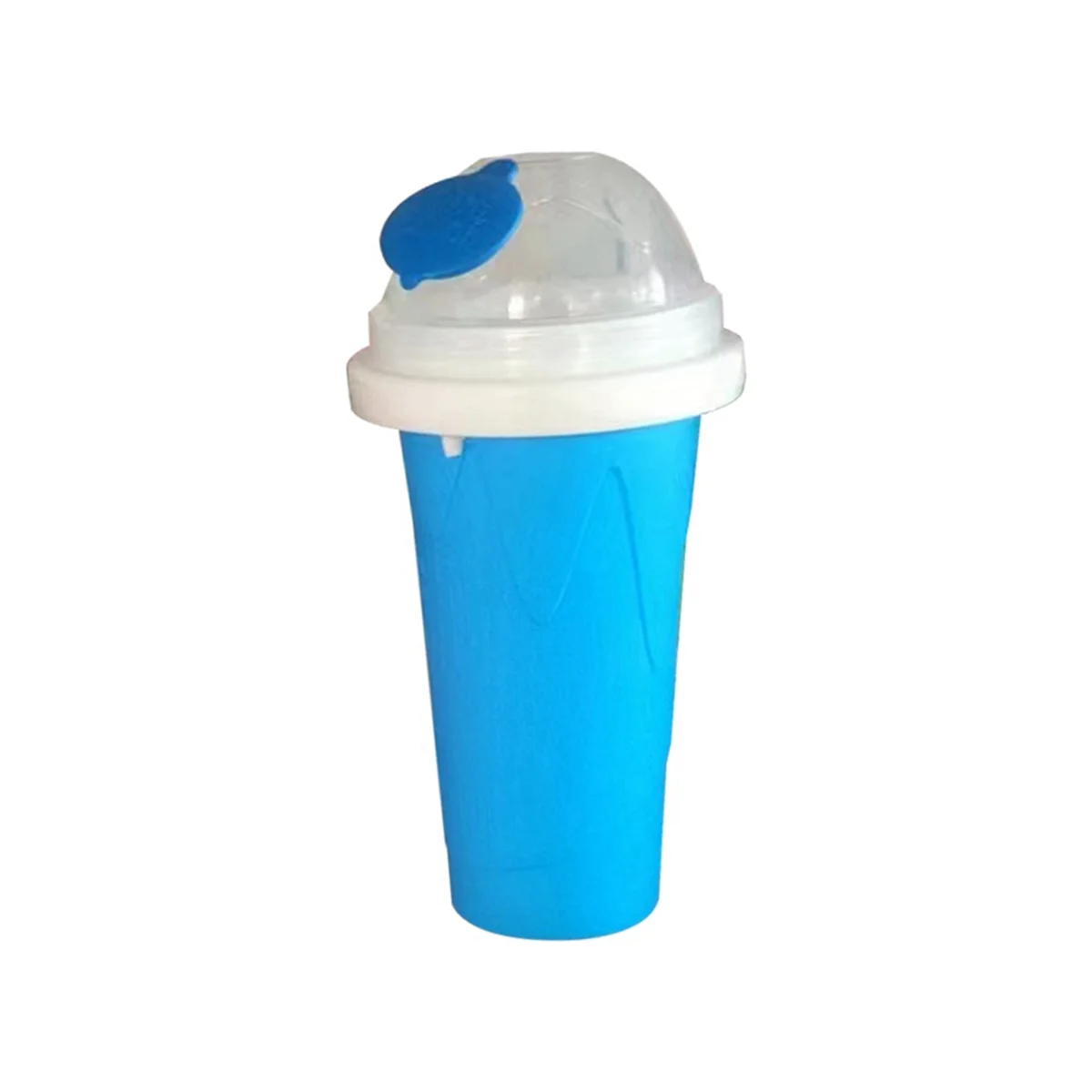 DIY Magic Slushy Maker Squeeze Cup, Portable Smoothie Squeeze Cup for Juices, Milk and Ice Cream Make Blue