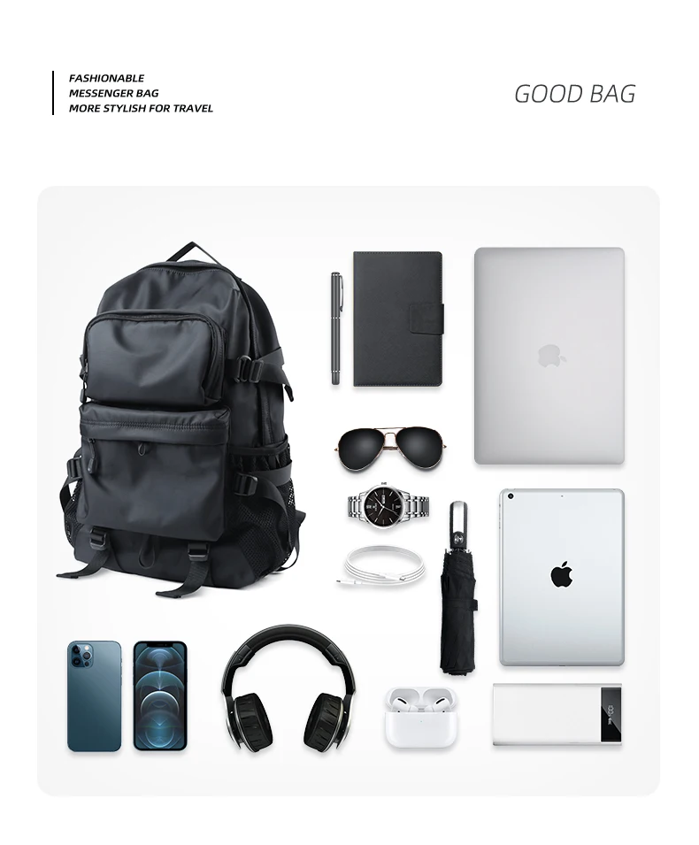 MOYYI Light Weight Casual Laptop Backpack for Men Large Space Waterproof Travel Daypack Women Teenage School Book Bag Bagpack