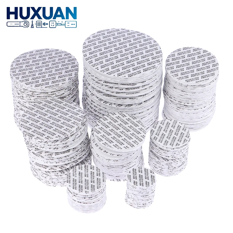 200Pcs 20MM-82MM Self-adhesive Foam Pressure Sensitive Seal Cap Lining Tamper Resistant Seals Liner For Cosmetic Jar Bottle Pot