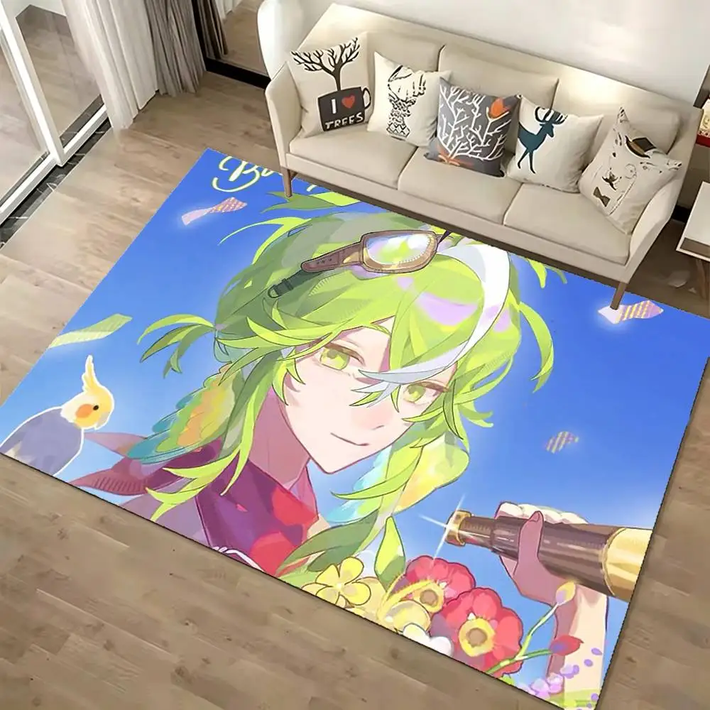 P-Parrotx2 Floor Mat Rugs Soft Bedroom Floor Anti-skid Household Carpets