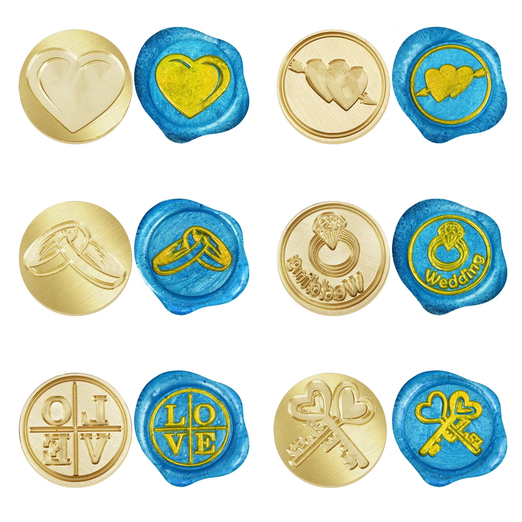LOVE Series Lacquer Seal Copper Head Wax Seal Stamp Sealing Invitations DIY Envelope Hobby Tools Dedicated Copper Head