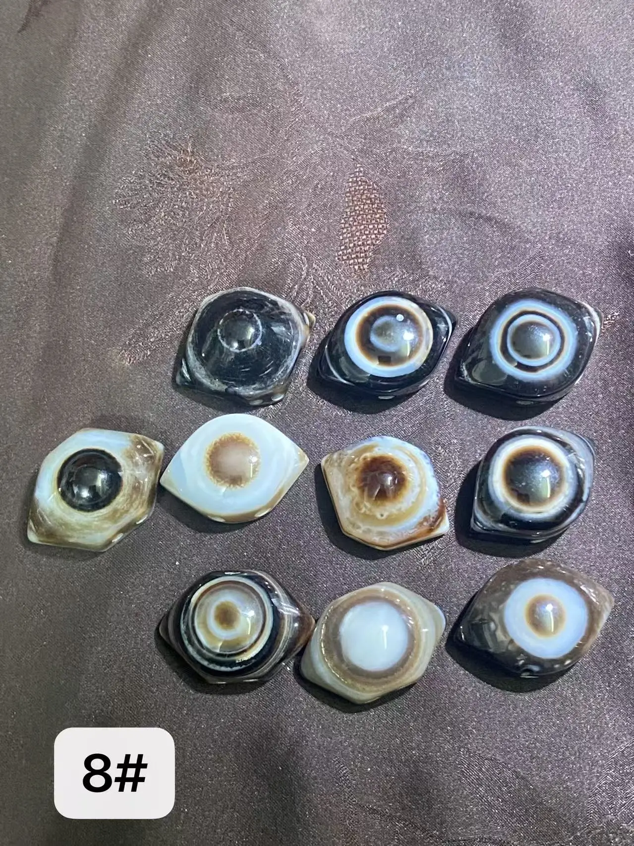 

1 упаковка/лот. Распродажа к концу года: оптовые утолщенные бусины из агата в форме глаза, круглые бусины в форме блины, для самостоятельного изготовления браслетов, ожерелий, подвесок.