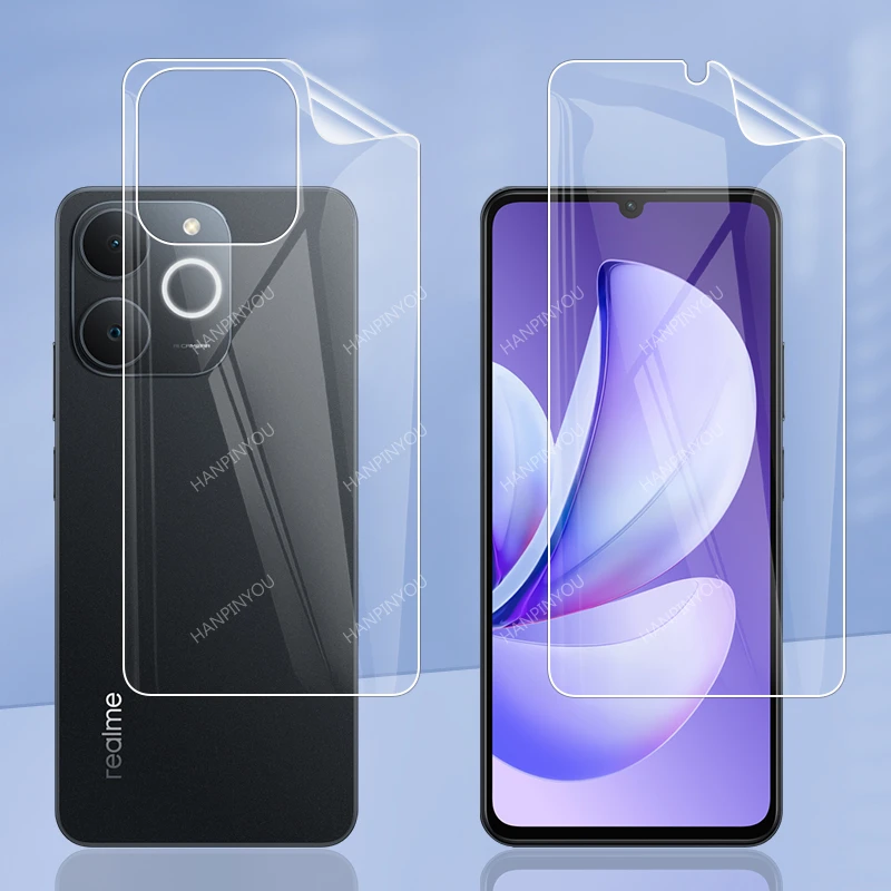 Protector de Pantalla de Hidrogel Transparente/Mate Antihuellas para Realme Note 80 70 70T Narzo 80 Lite 4G, Cobertura Total