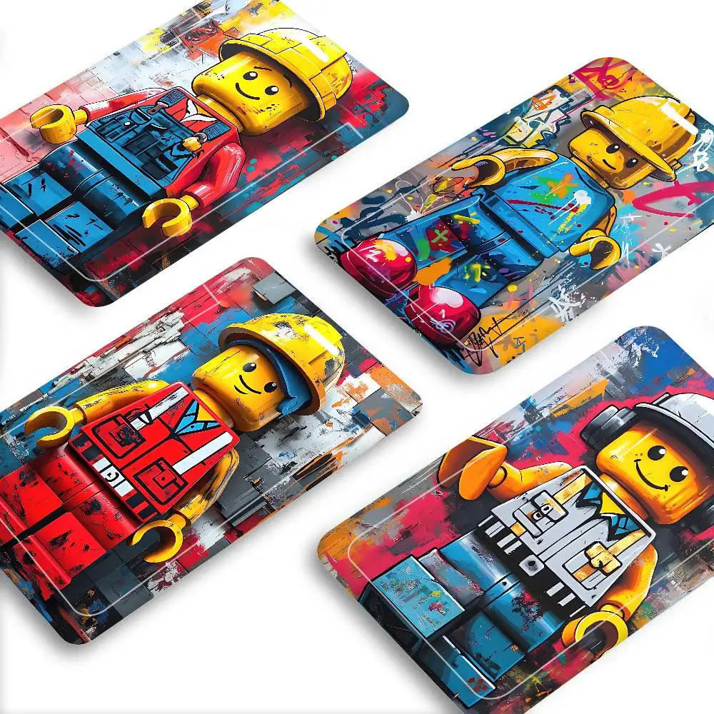

Классический держатель для бейджей L-LeGos Blocks (1 шт.) с прозрачным окошком, защитный чехол для ID-карт, для офиса, школы, персонала, студентов