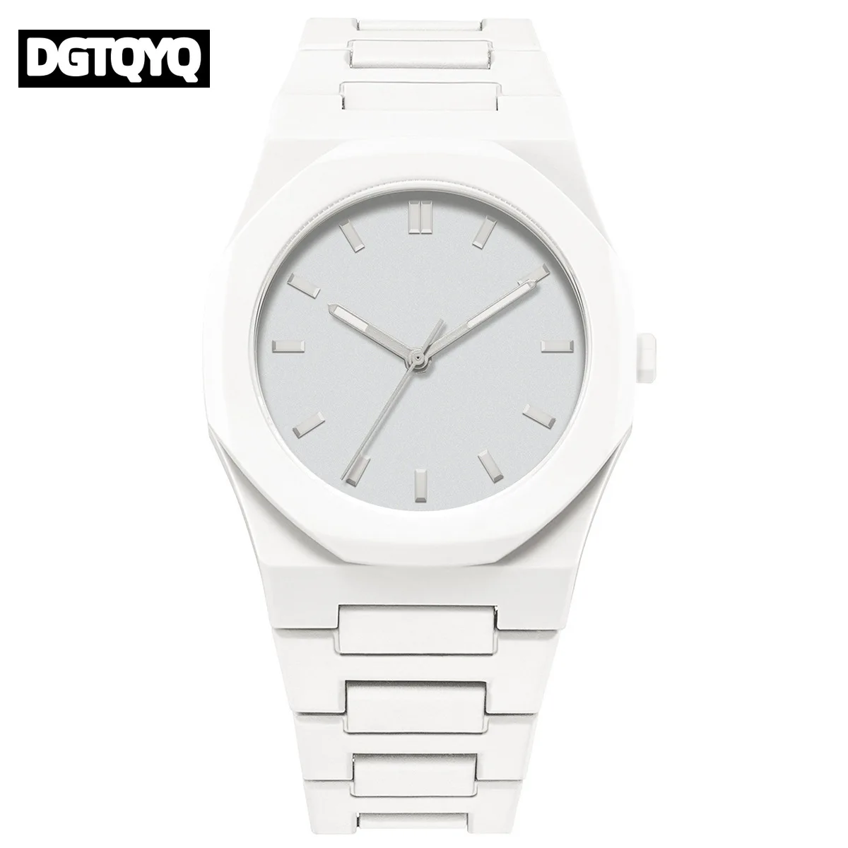 3PCS/Sets Minimalist Design Quartz Watch for Men Casual Lightweight Plastic Strap Sports Business Watches Man Creative Clock