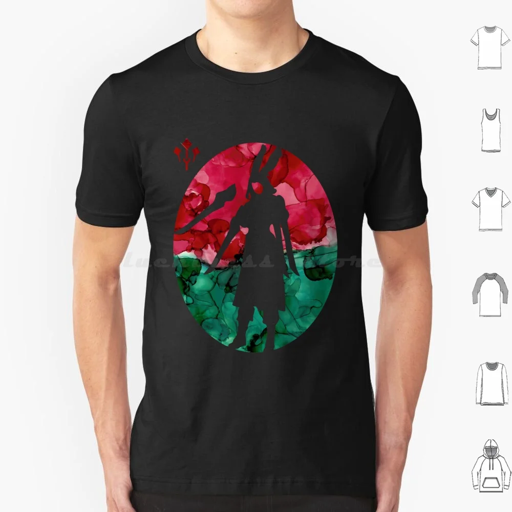 Ffxiv Sage Silhouette V2-Christmas Colours T Shirt Big Size 100% Cotton Mr Arocena And Penny Ginger Cat Ffxiv Silhouette Ffxiv