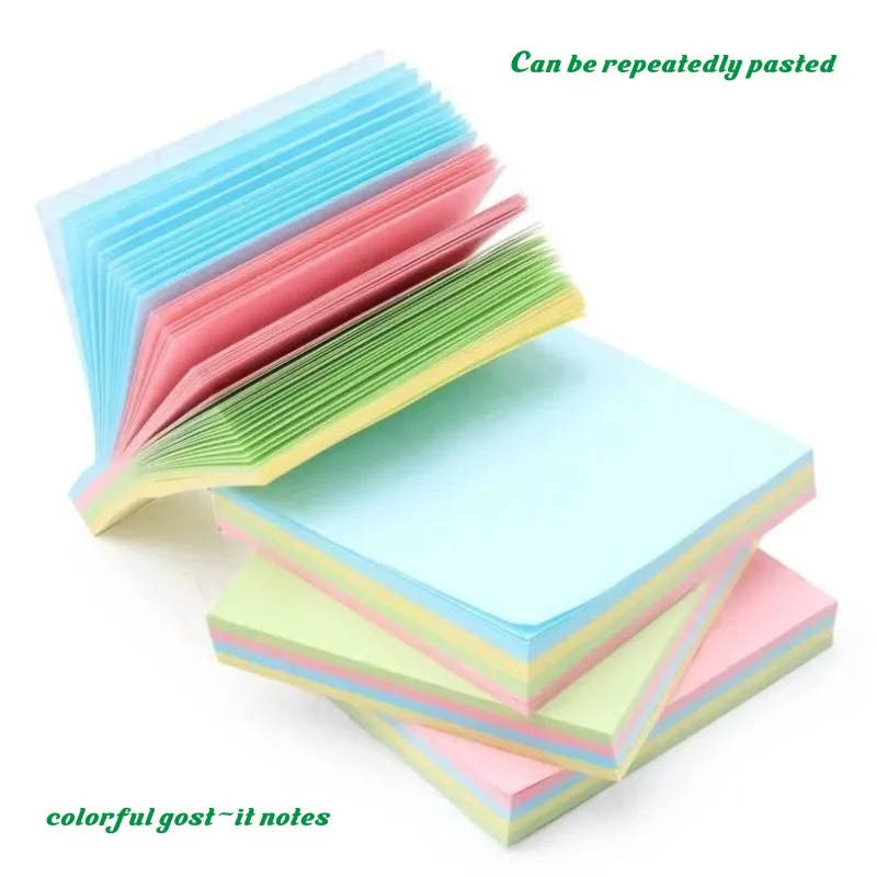 

(10 pcs) Sticky Notes 3x3 in Post Bright Stickies Colorful Super Sticking Power Memo Pads, Strong Adhesive, 100 Sheets/pad