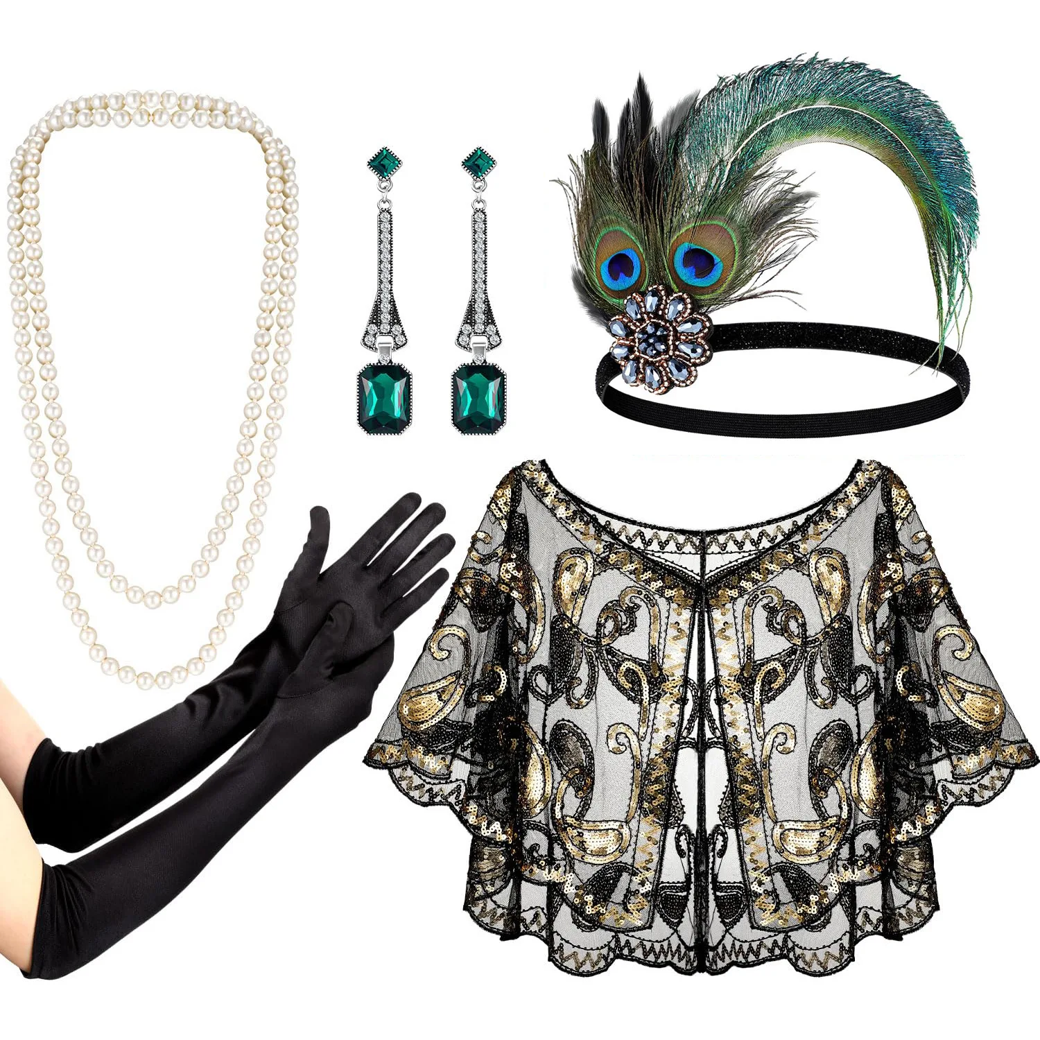 1920s Gatsby Party Wedding Fe - огляд і ціна Women'S Accessories In The 1920S