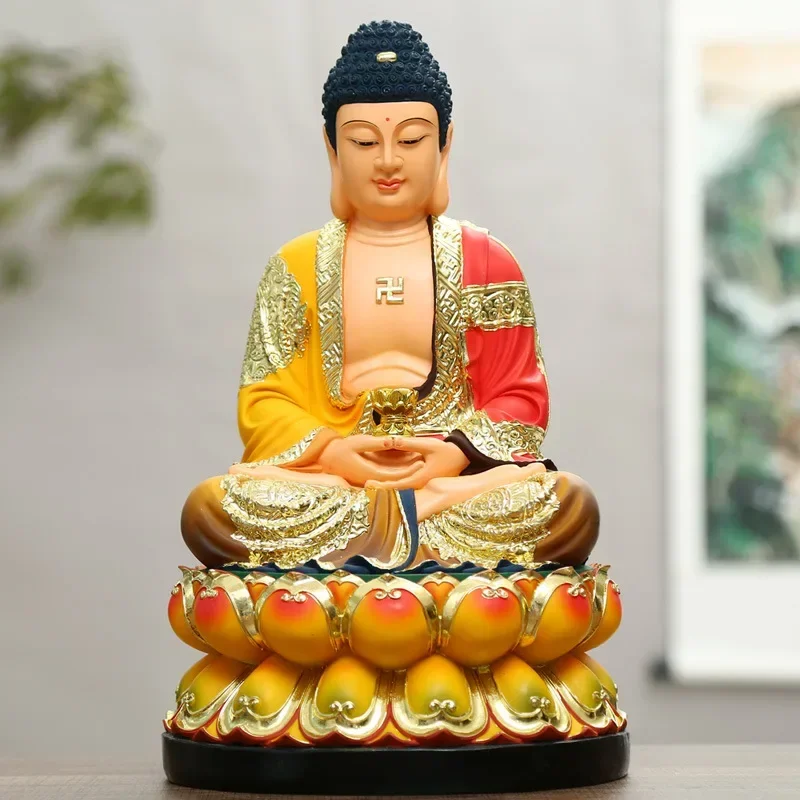 

30cm Resin Buddha Statue Amitabha Buddha Buddha Worships Resin Pharmacist Big Sun Home Decoration Gift