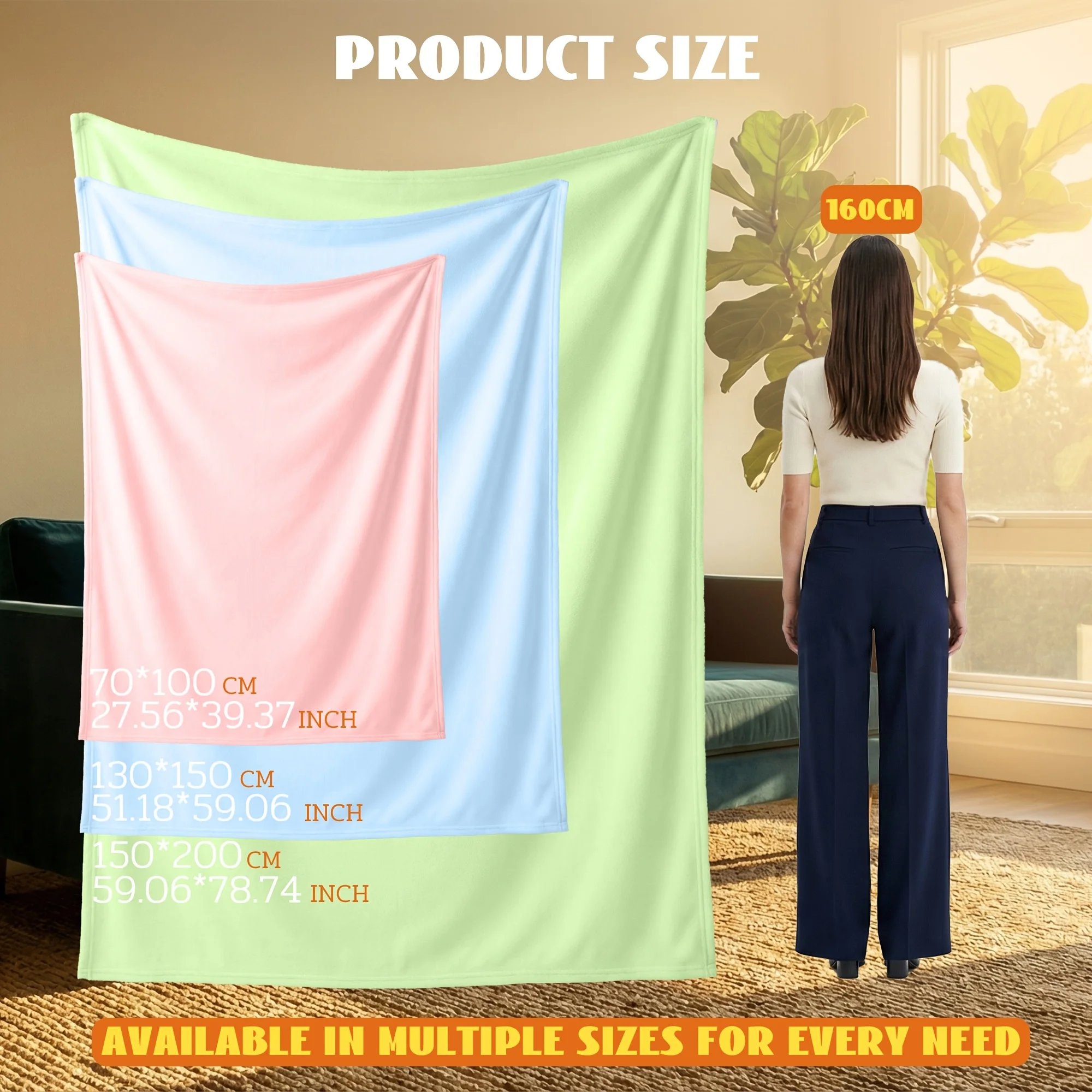 Customize Merch Throw Blanket Warm Blankets Breathable Air Conditioner Blanket For Car Classic Outdoor Blankets For Picn