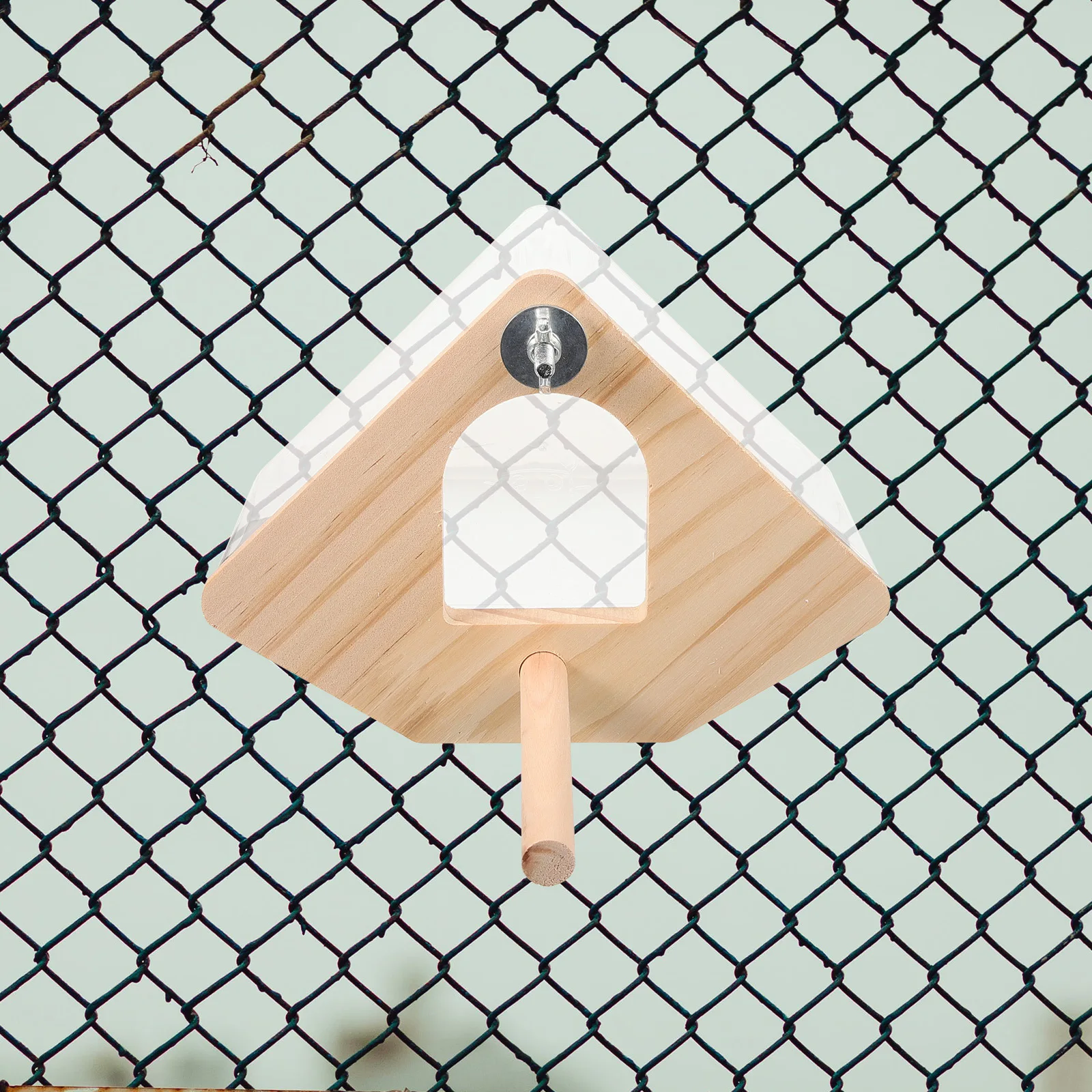 

Clear Acrylic Parrot Nesting Box Breeding Box Durable Easy to Clean Warm Cozy Bird House for Parakeets Parrot Nesting House