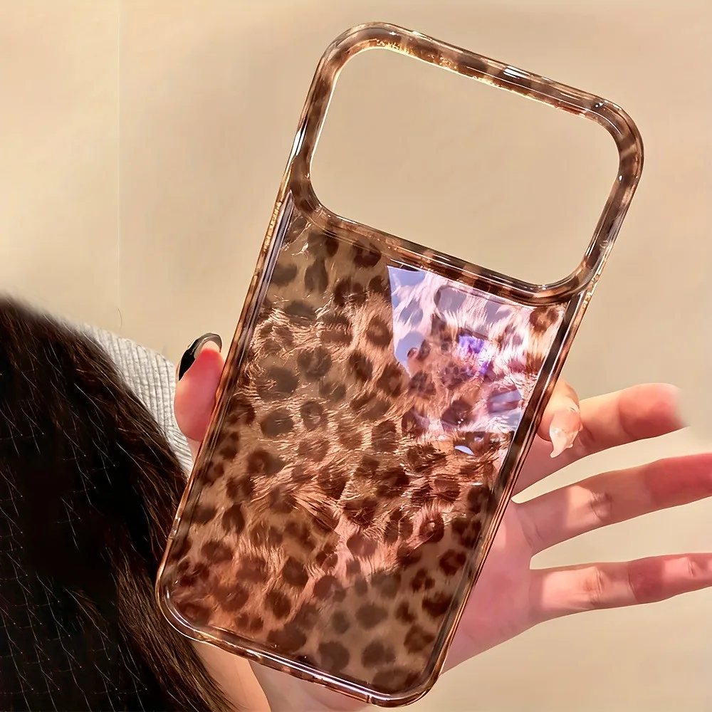 Luxurious Autumn Brown Leopard Print Clear Phone Case For iPhone 17 Pro Max 16 15 14 13 12 11 XS X XR 7 8 Plus 16E 17 Air Cover - Image 6