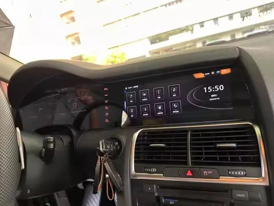 

Мультимедийный проигрыватель LSH Android CarPlay для Audi Q7 4L 2008-2018 с цифровым ЖК-дисплеем на приборной панели, двойным экраном и функцией спидометра