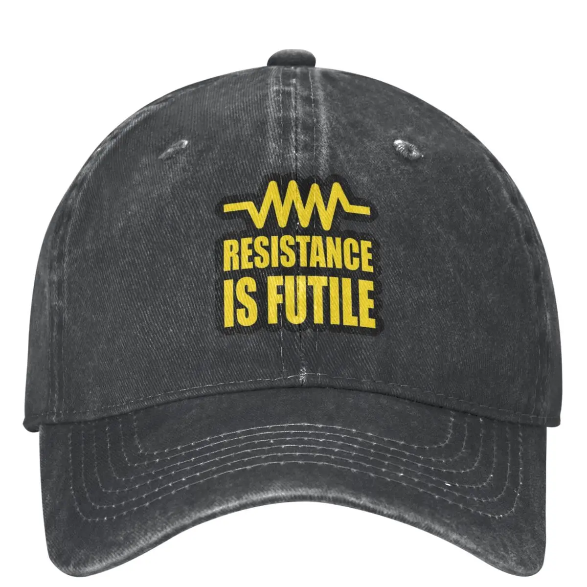 Resistance Is Futile Baseball Cap Electrical Engineering Vintage Men Adult Washed Hip Hop Hats Sunscreen Tennis Skate Caps