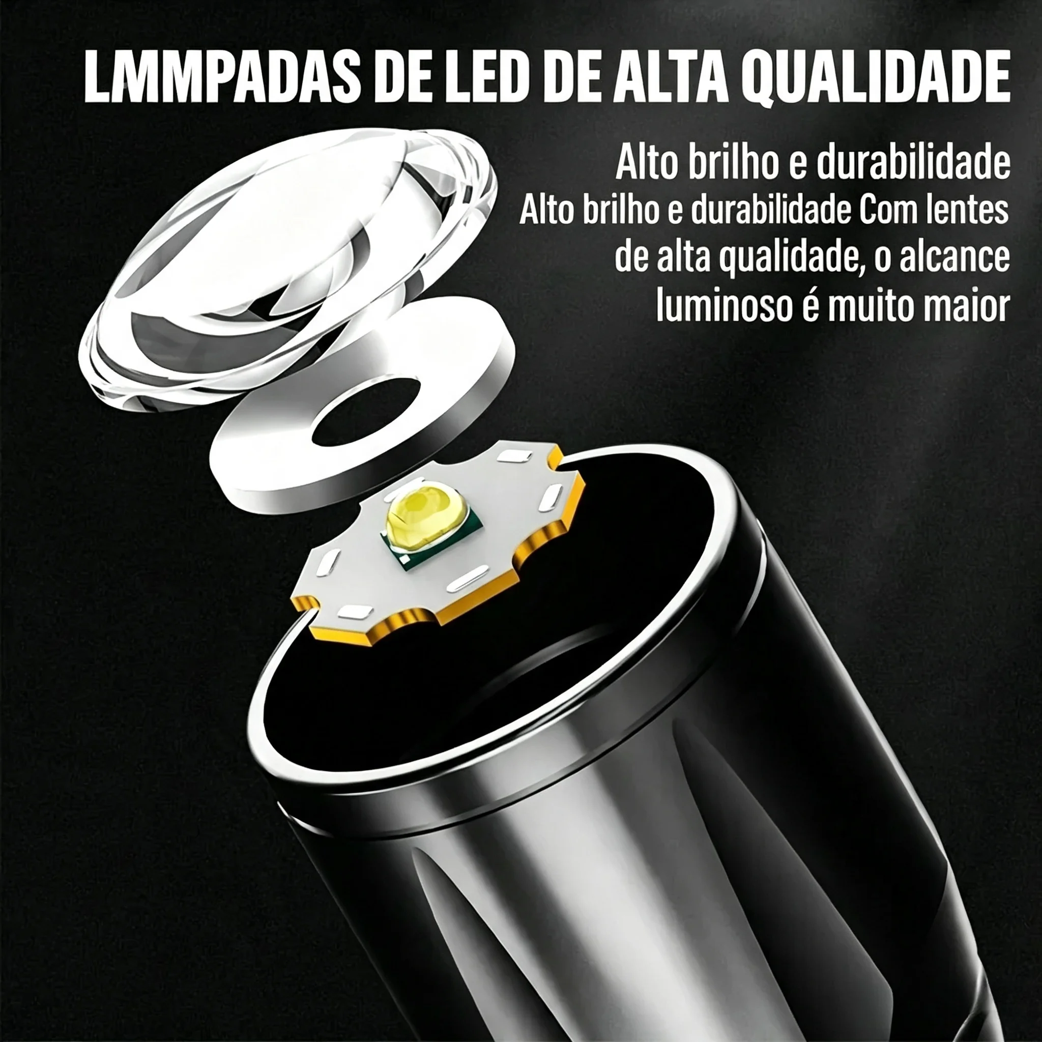 Mini LED Flashlight COB+XPE Po - Outdoor Lighting Black recension och pris