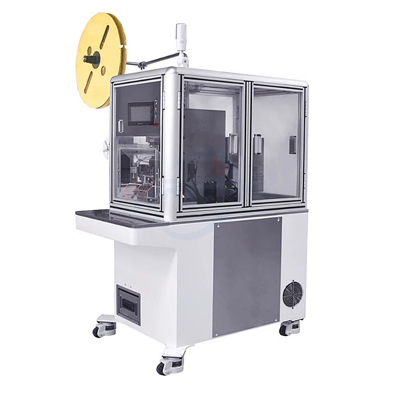 Wire connector seal loading stripping crimping machine