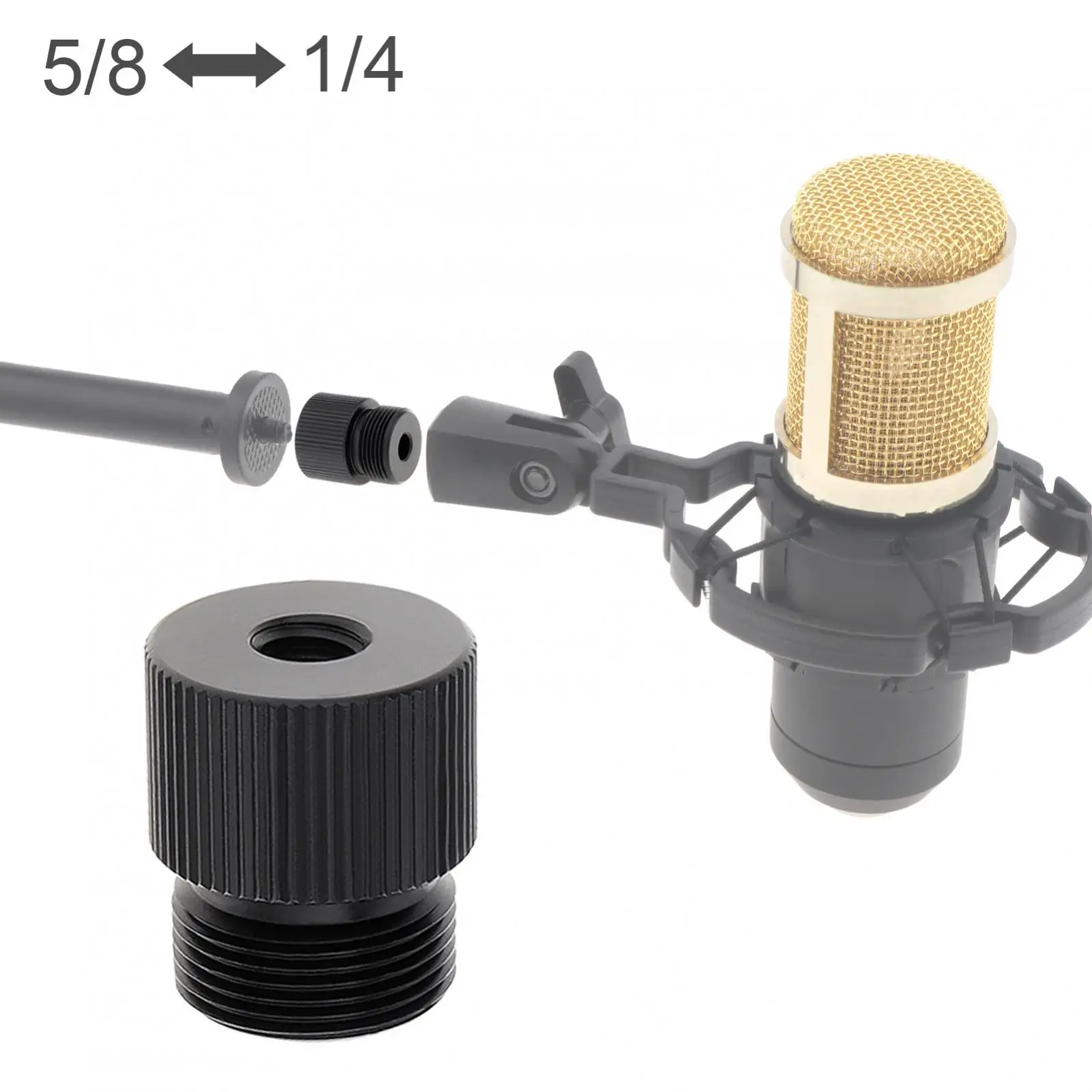 Адаптер для винтового крепления с резьбой Адаптер для подставки для микрофона для держателя микрофона/крепления камеры/аксессуаров для штатива