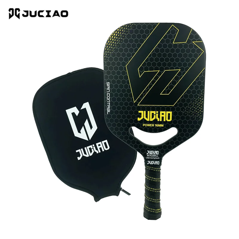 

Thermoformed Pickleball Paddle Fiberglass Surface With High Grit & Spin Unibody Edgeless Design Pickleball Racket