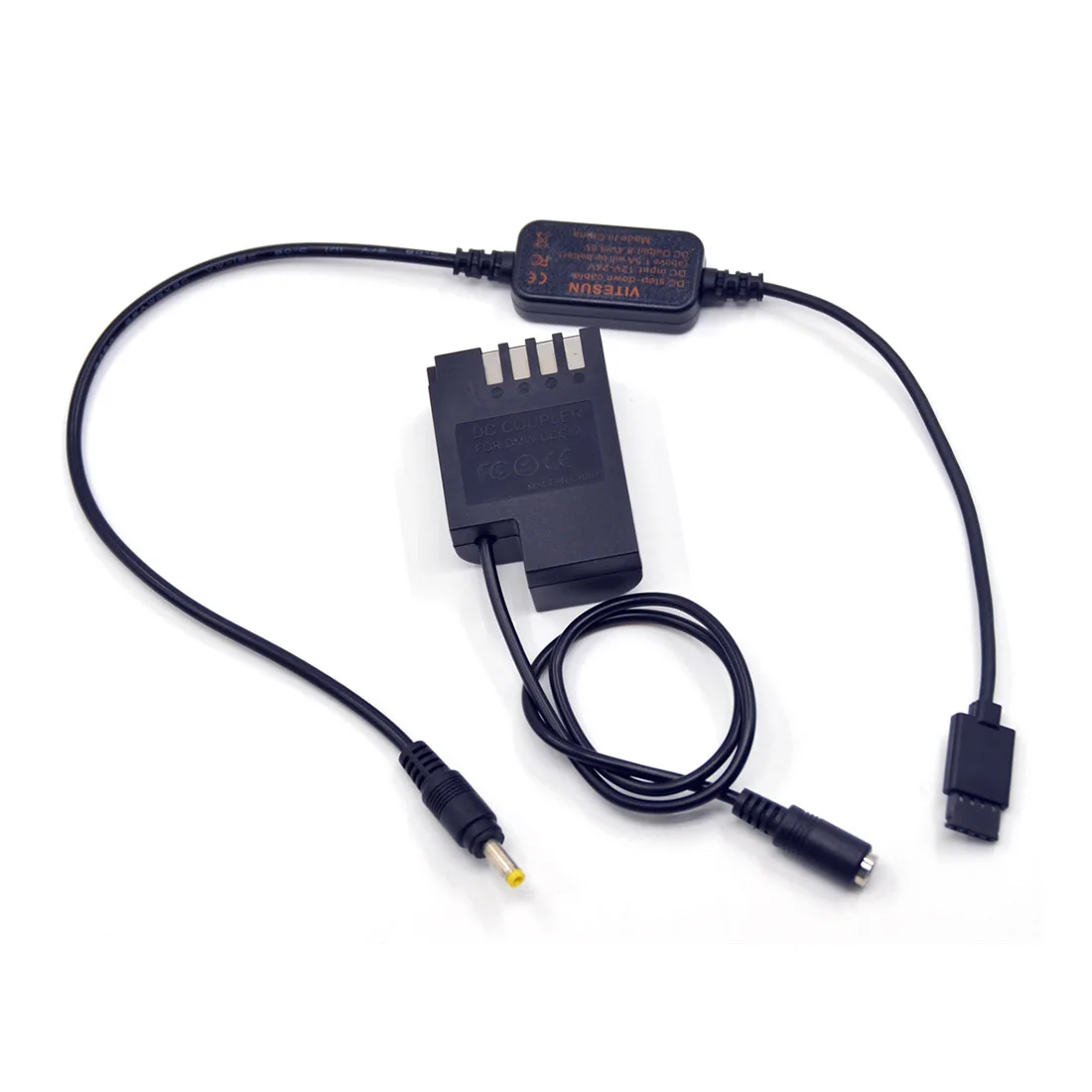 DCC12 DC Coupler DMW-BLF19 Dummy Battery+Adapter Cable For DJI Ronin-S to Supply Power For Lumix DMC-GH3 GH3K GH4 GH5 DMC-GH5s