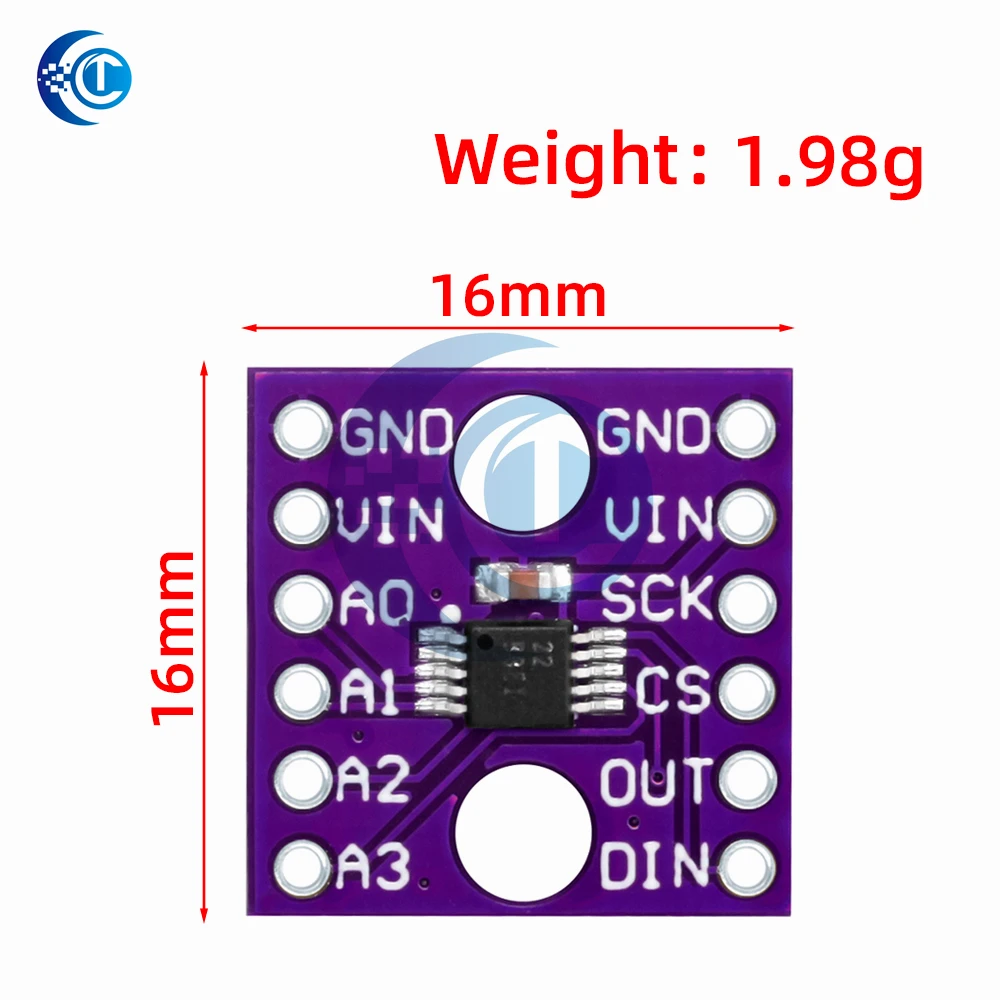 ADS1118 16 Bit I2C IIC AD converter ADC SPI communication module development board for arduino