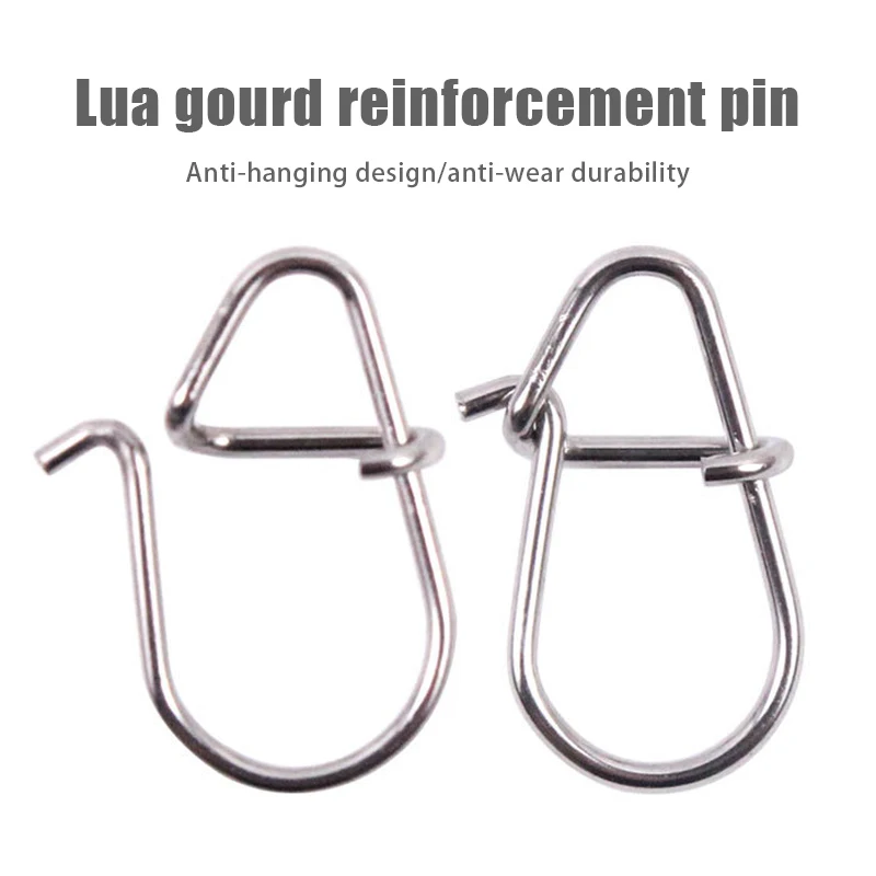 10pcs 00#-3# Fishing Nice Hooked Snap Pin 304 Stainless Steel Fishing Barrel Swivel Lure Connector Accessories Pesca