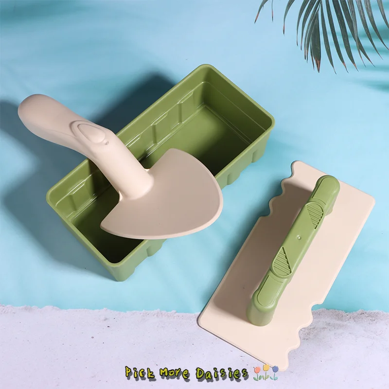 Kit de brinquedos de praia e neve de 3 unidades / conjunto - fabricante de tijolos de areia e molde de castelo de areia |   Brinquedo de construção ao ar livre de inverno de verão, presente para crianças