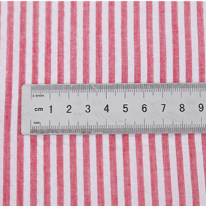 Bubble Plaid Striped Fabric Light Weight Polyester Cotton DIy Sewing Clothes Shirts Casual Wear Handmade Crafts Telas 100X145cm