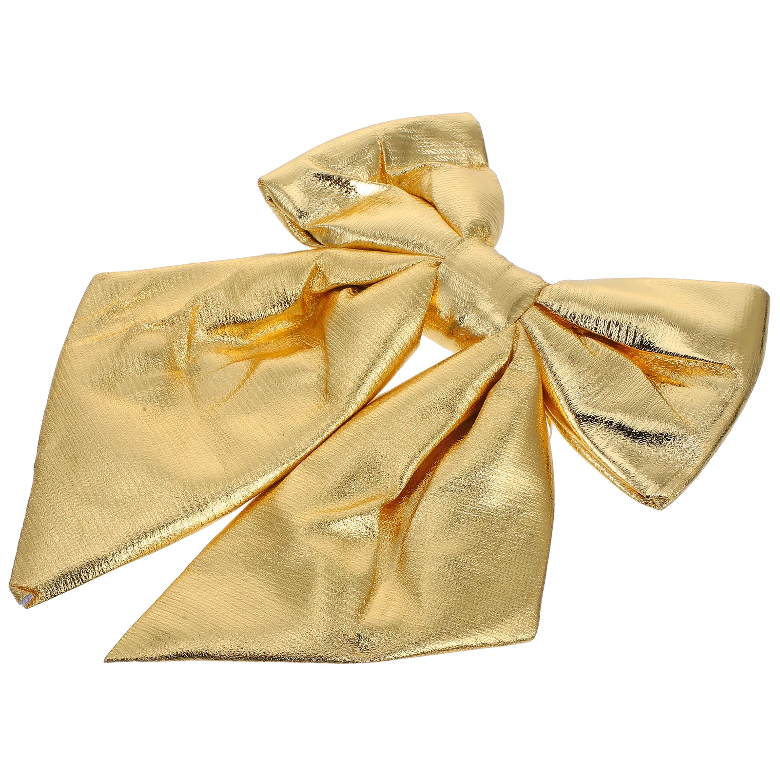

Big Golden Bow Christmas Tree Decorate Unique Bowknot Decorative Fabric Topper