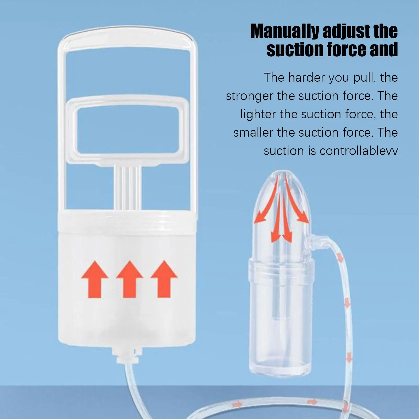 Baby Nasal Aspirator Nose Sucker Nasal Aspirator Quiet Manual Nose Suctioners Booger Removers Nasal Irrigator for Kids Toddler