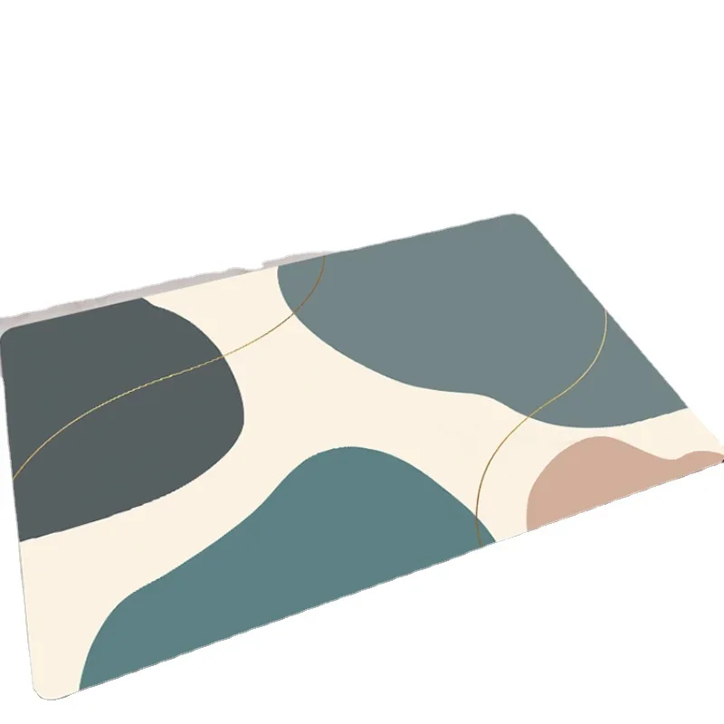 

#Toilet Floor Mat Water-Absorbing Non-Slip Mat Washroom Bathroom Door Quick-Drying Door