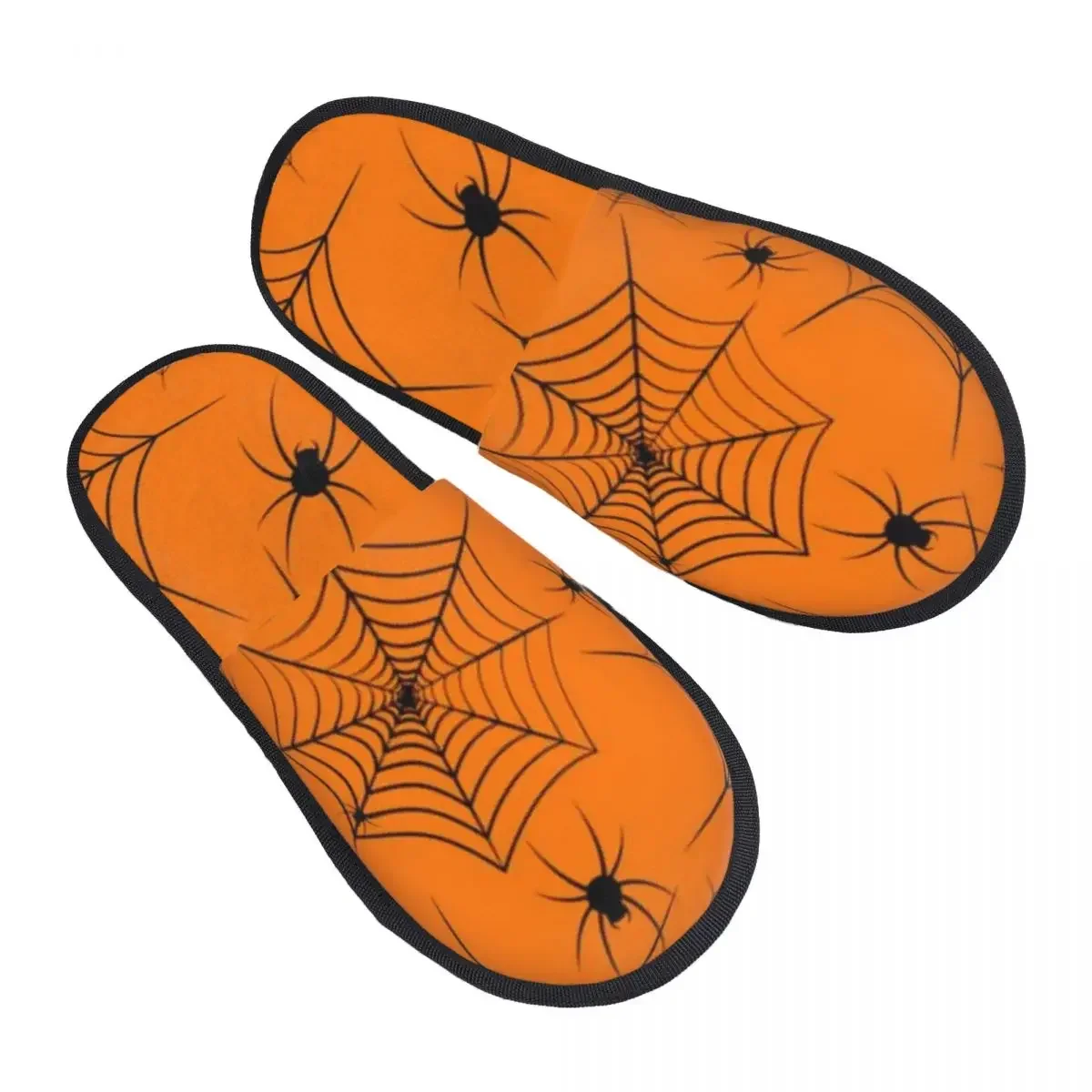 Indoor Slippers Cobweb And Spiders Plush Slipper Autumn Winter Shoes House Flat Floor for Bedroom