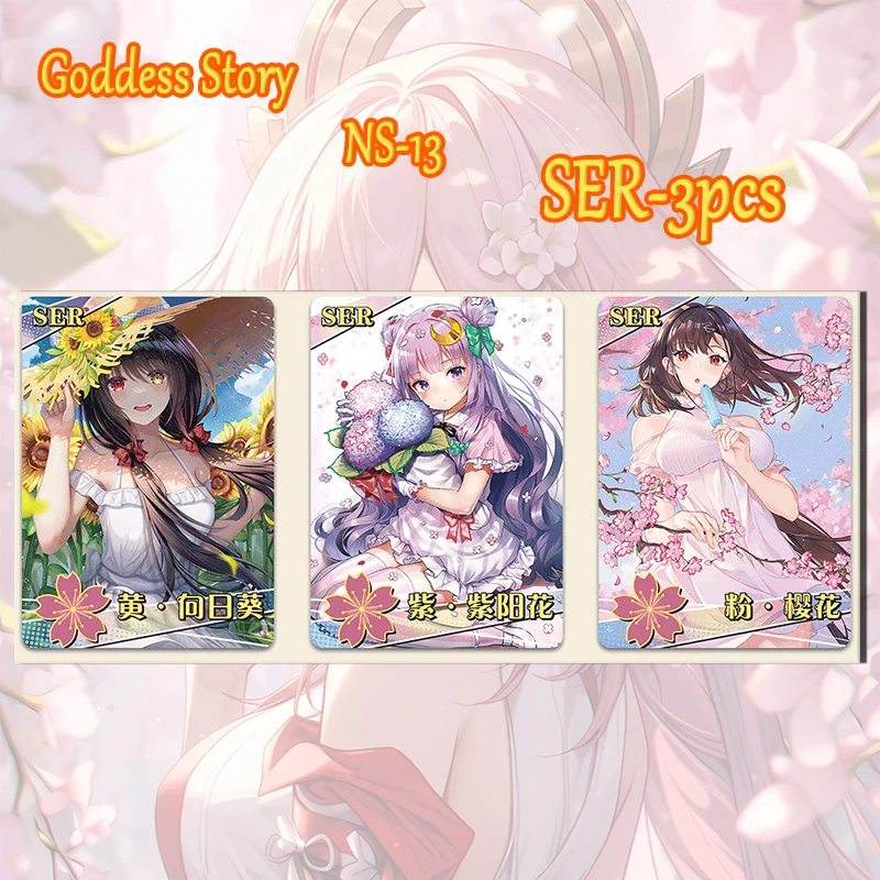 Anime Goddess Story Qingzhi NS13 SSR GR SER card Rem Asuka Langley Soryu Miyazono Kaori boy Toy collection Birthday gift