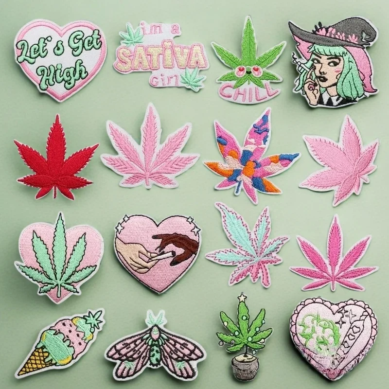 

Повстанная девочка, тканевая вышивка, наклейка на одежду, декоративная нашивка, модная вышивка кленового листа, глава для мальчика