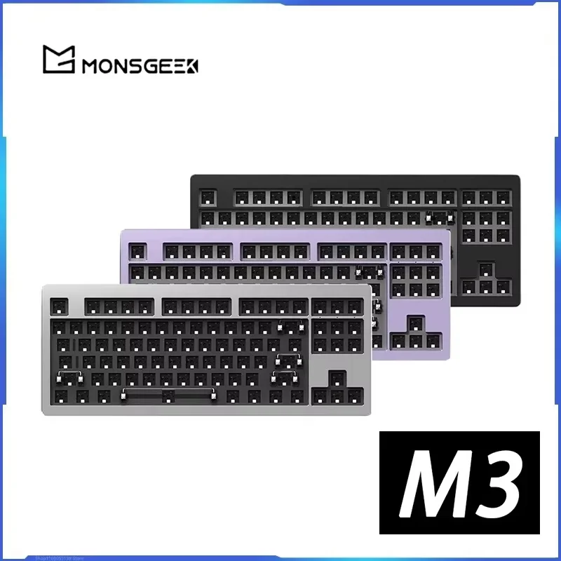 Monsgeek M3 Mechanical Keyboard Kit Customization Kit 87 Key Aluminum Tuotuo Esports Game RGB Hot Plug Gasket Game Office Gift