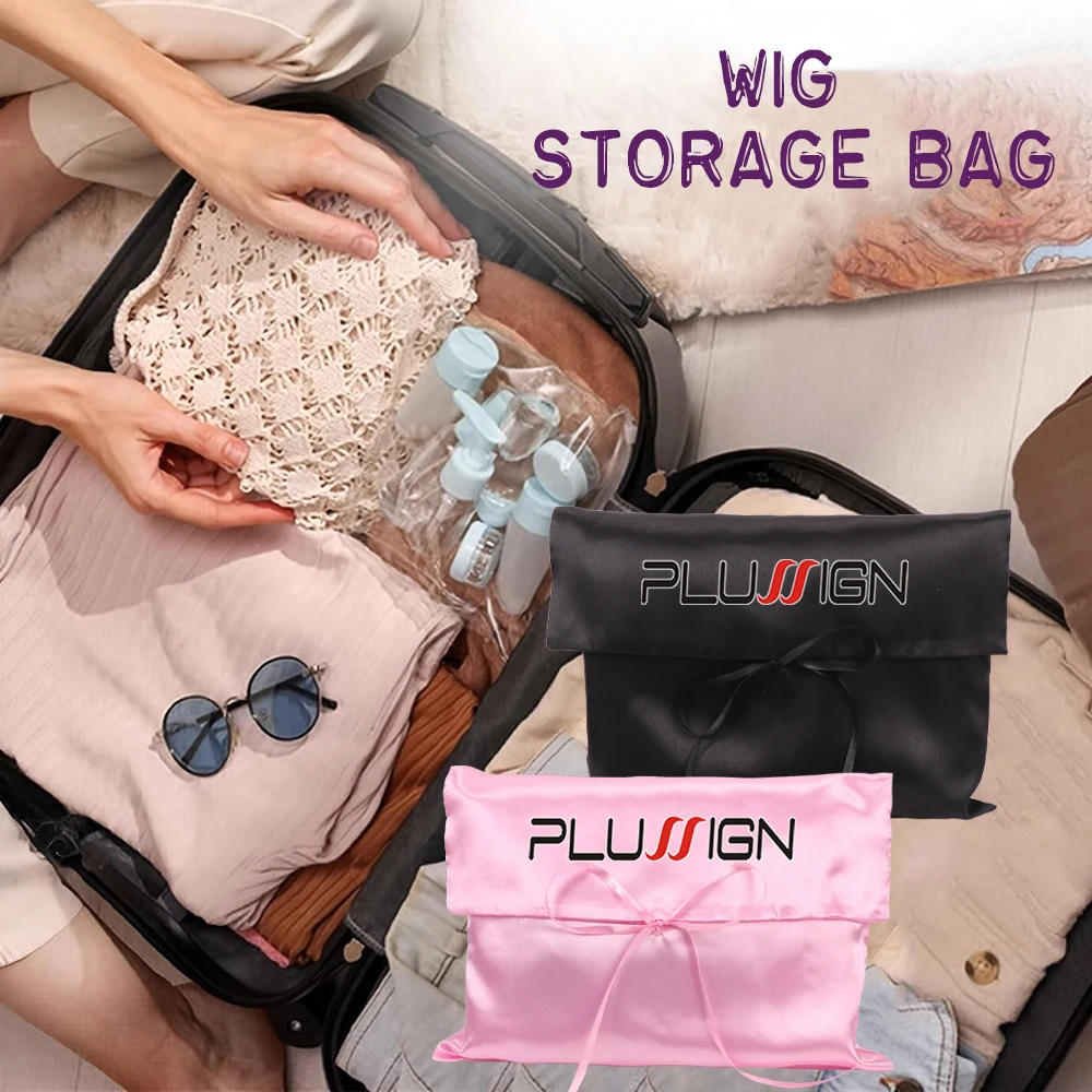 10 Stück personalisierte Satin-Geschenktüten für Haarbündel mit Schleifenband, Kleidungsverpackungsbeutel, Satin-Aufbewahrungstaschen für Perücken für Unternehmen – Detail 11