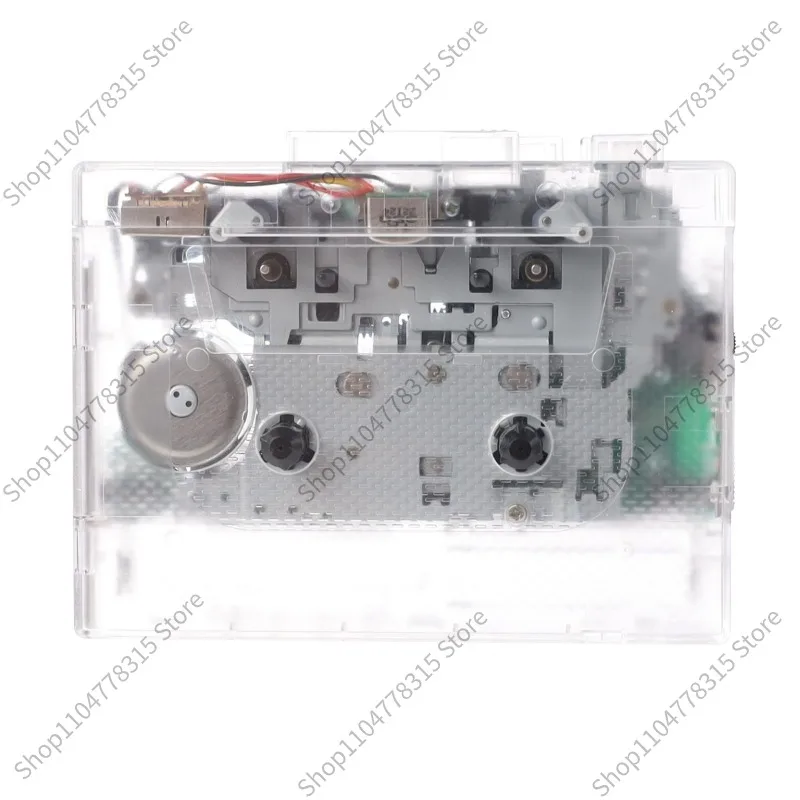 For Transparent Retro Cassette Walkman, Bluetooth Tape Player, FM Radio Receiver, Auto Reverse HiFi Audio Player