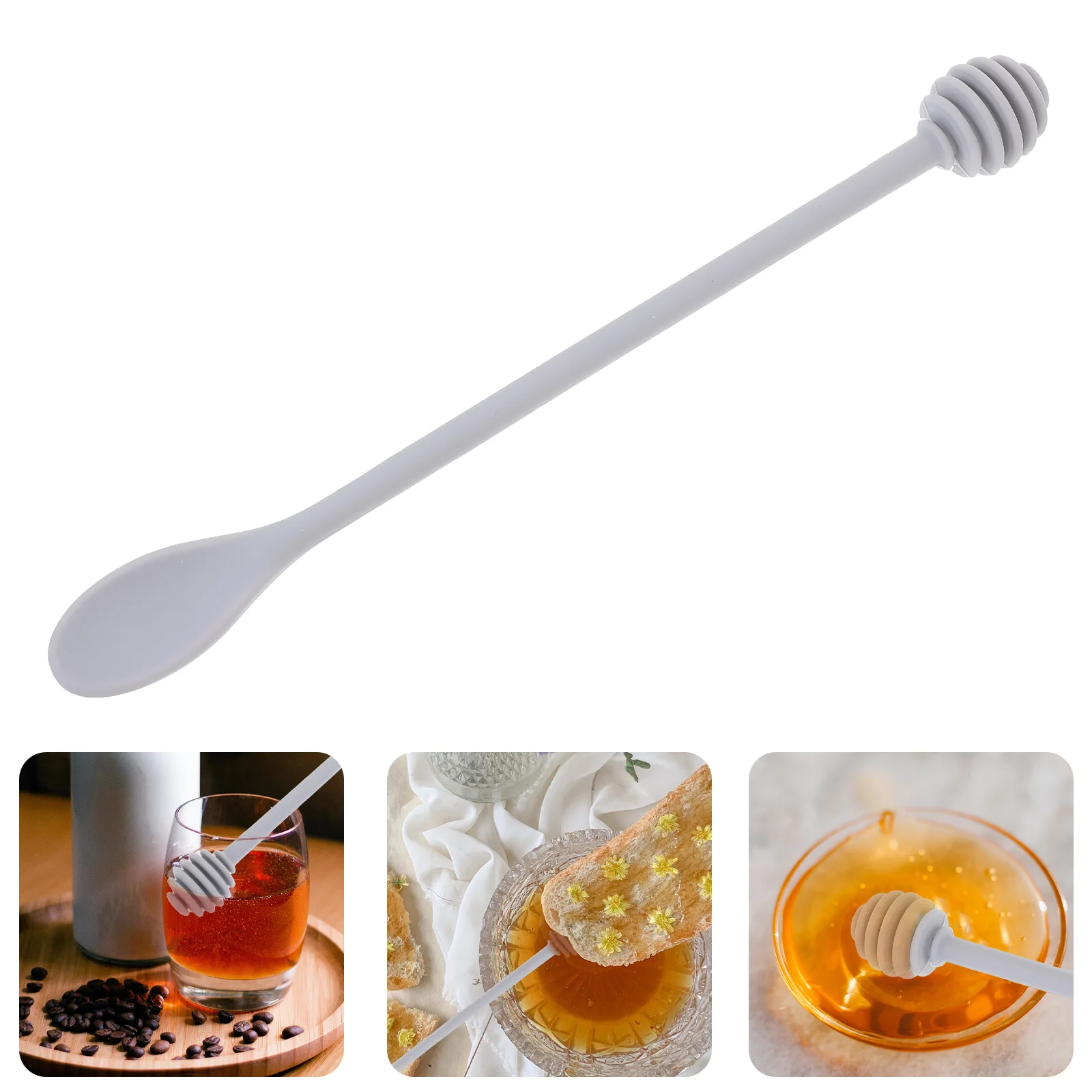 Spoon for Honey Honeycomb Stirring Stick Platter Mixing Stirrer Silica Gel Baby