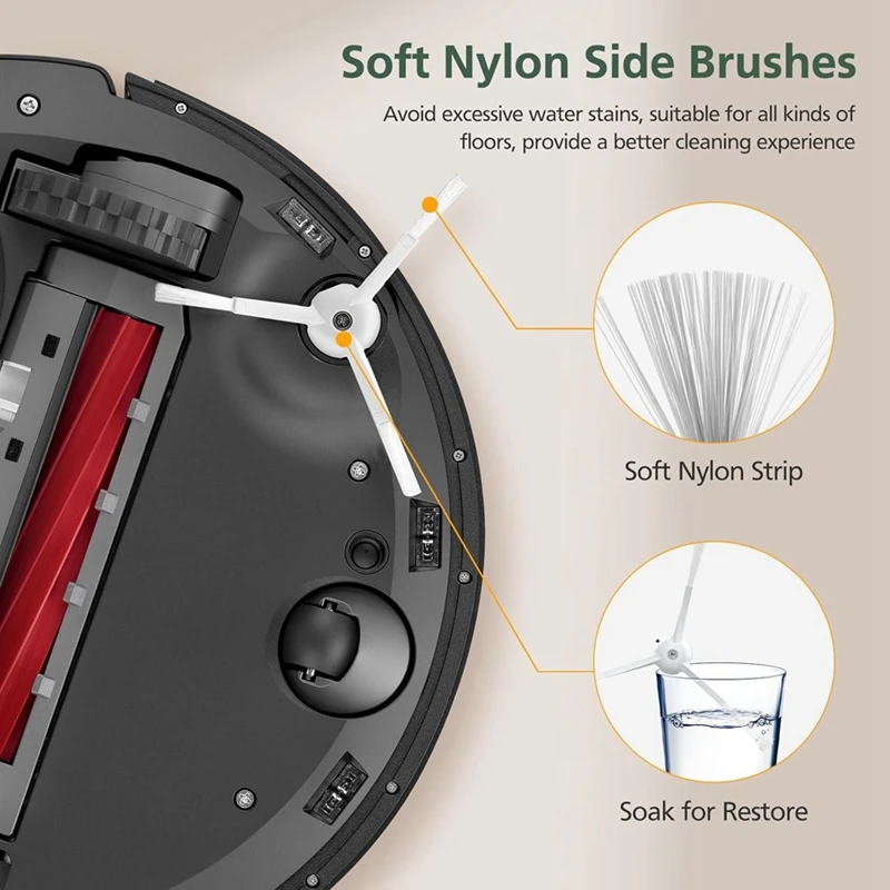 Roborock-Q Revo Robot Aspirador, Escova Lateral Principal, Filtros Hepa, Mop Pano, Sacos De Poeira, Peças De Reposição