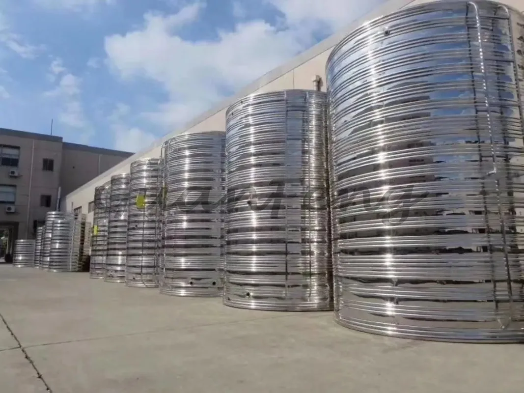 Stainless steel round tank 304 316 grade custom large capacity vertical horizontal drinking water storage