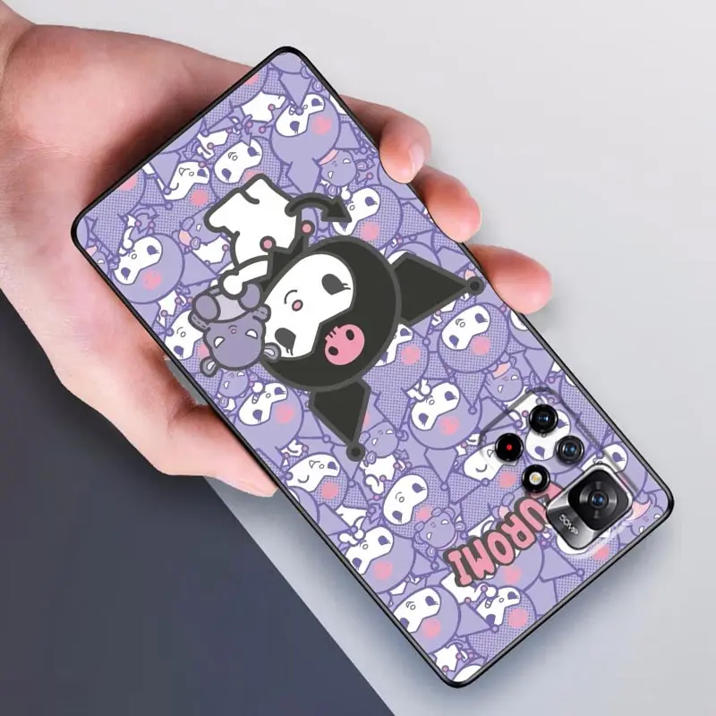 POCO X3 Pro Case For Xiaomi Poco F3 F4 F5 M5 M4 M3 X5 X4 X3 Pro NFC C40 C50 Silicone Back Phone Case Cover Cute Kuromi My Melody