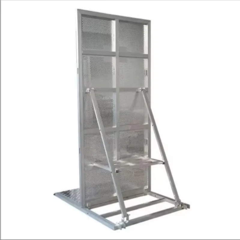 【Direct Factory Sale】Galvanized Steel Anti-Climb Explosion Proof Crowd Control Barrier Movable Metal Temporary Fence Foldable Sa