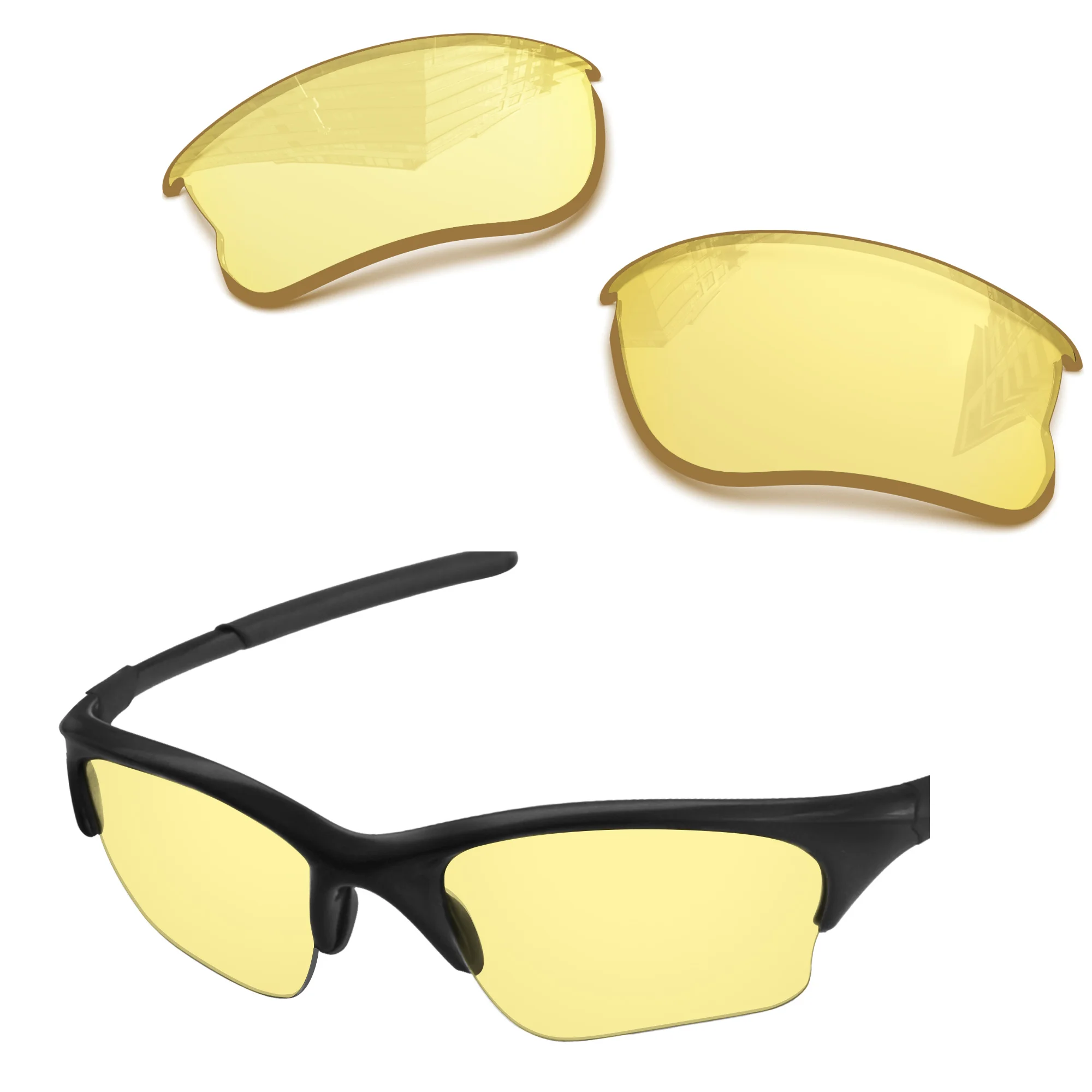 Nexpolarised Polarized Replacement Lenses for Oakley Half Jacket XLJ 63mm Sunglasses - Multiple Color