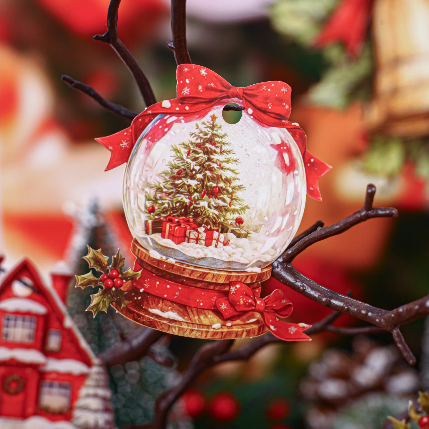 20pcs/pack Winter Christmas Stickers Christmas Party Creative Adhesive DIY Hand Made Collage Junk Journal Scrapbook Supplies ﻿