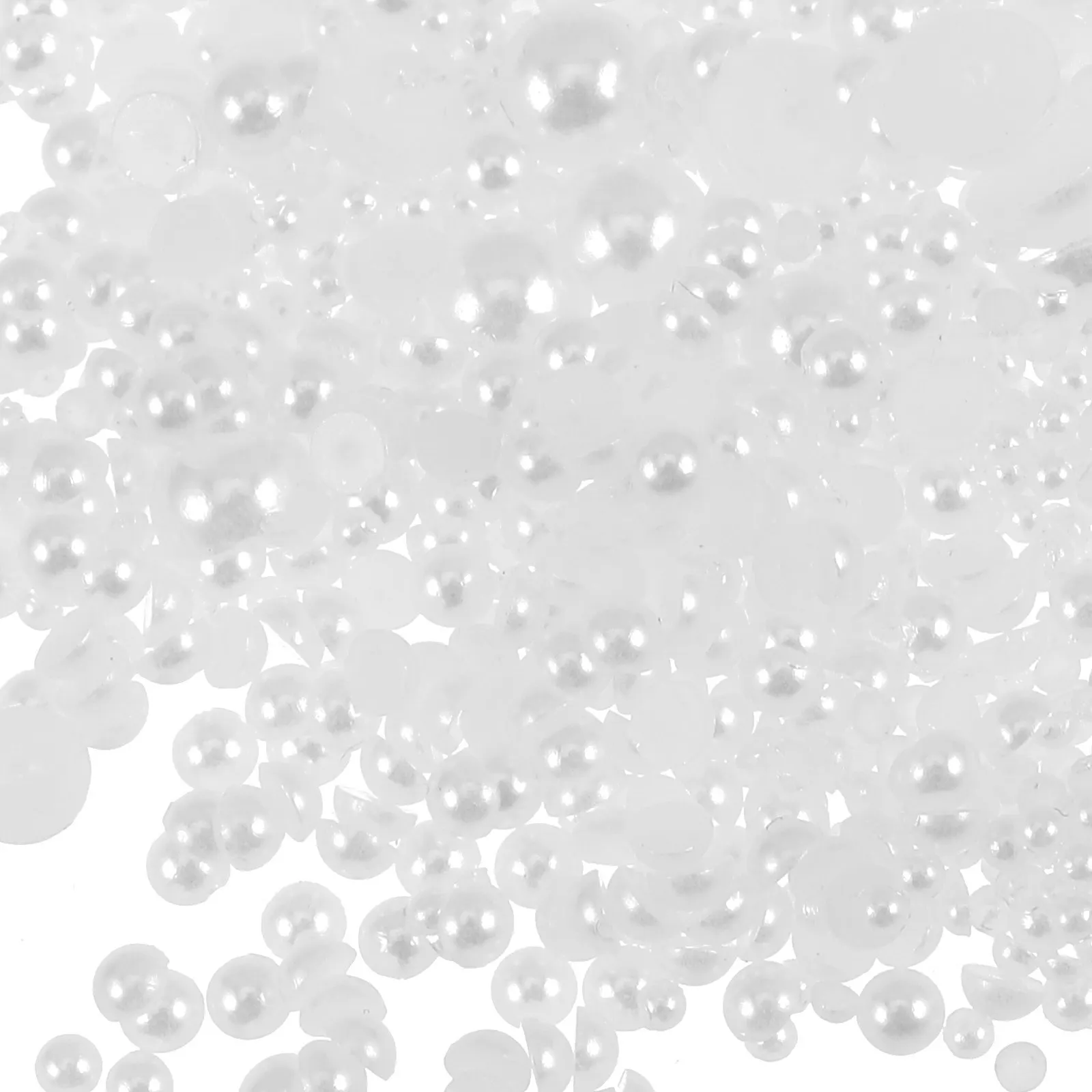 Faux Pearls Flatback Half Round Nails Jewelry DIY Scrapbooking Hair Clothing Accessories Rhinestones for Crafting
