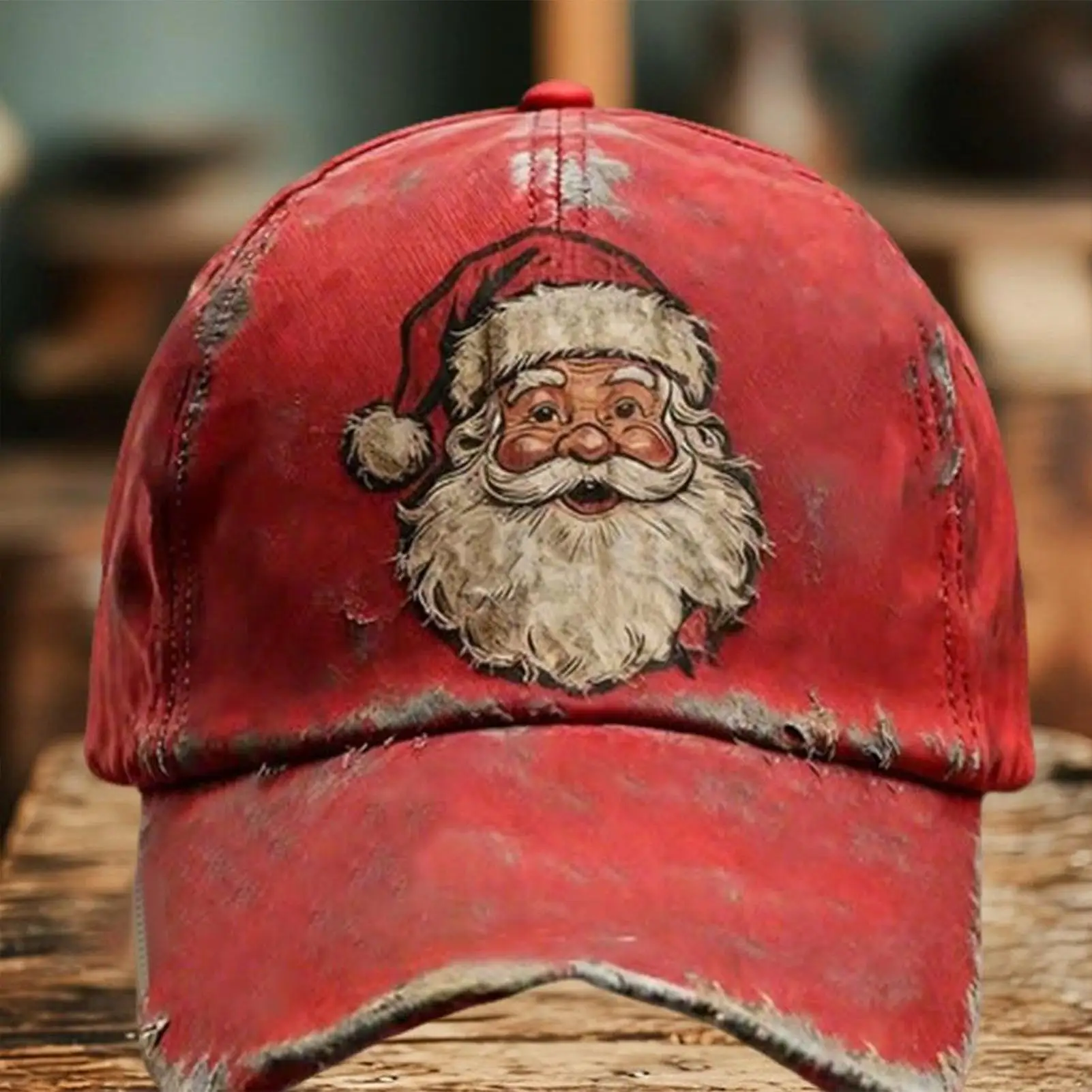 

Trucker Hat Vintage Adjustable Fashionable Headwear Mens Holiday Santa Trucker Hat For Daily Travel Commuting Outdoor Camping